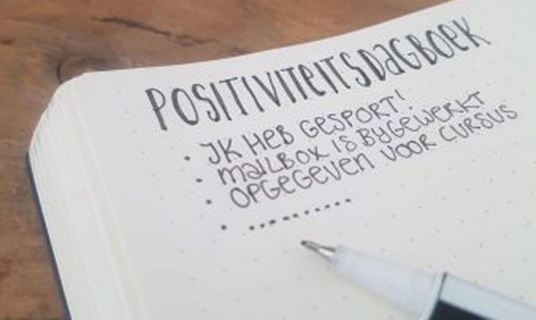 Hou een positiviteitsdagboek bij